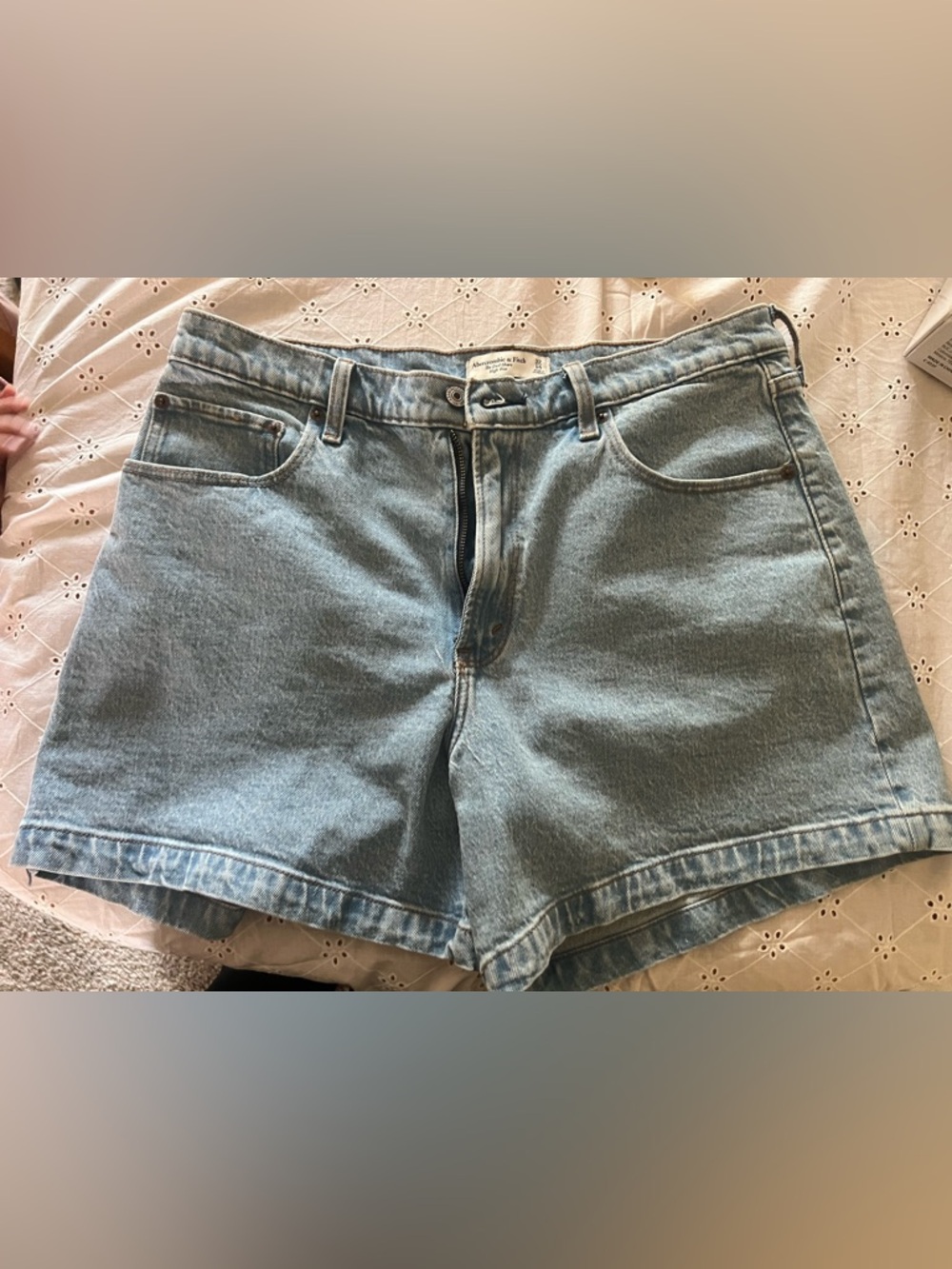 Abercrombie & Fitch Light Wash Denim Shorts